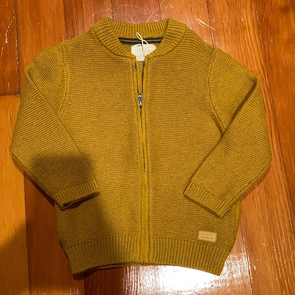Zara knit boy Yellow sweater